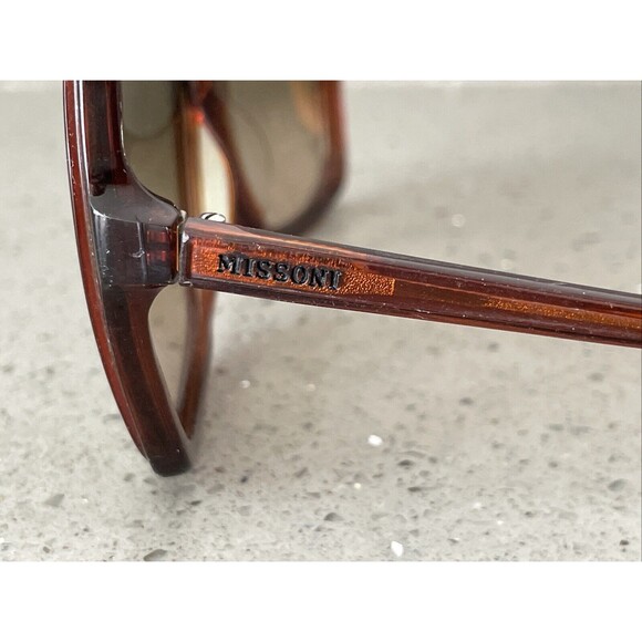 Missoni Sunglasses Frames Only Brown Red Full rim Italy  MI697-03 58 14 135 - Picture 4 of 16